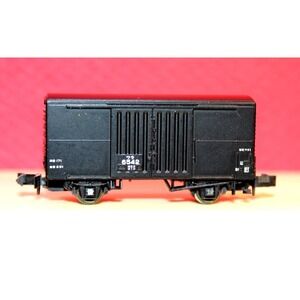 N Scale Kato box   car  Type 6542  Black   USED. (H)